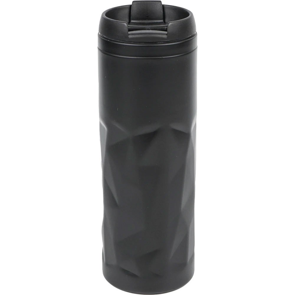 3950-s Geometrik Desenli Termos Bardak 500 ml – Promosyon Flip Kapaklı Termos - Görsel 1