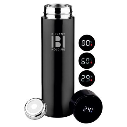LED Ekranlı Termos Matara 500 ml – Promosyon Akıllı Vakumlu Matara