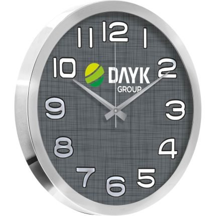 Tekstürlü Metal Duvar Saati