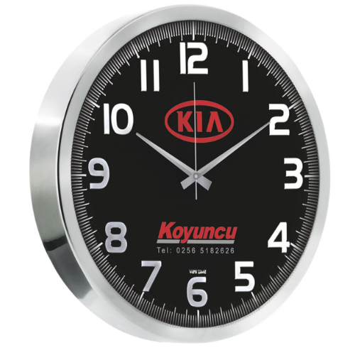 Adsız tasarım (28) Plastik Gümüş Duvar Saati - Görsel 1