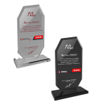 Sekizgen Kesim Kristal Ödül | Özel Üretim Kurumsal Başarı Plaketi