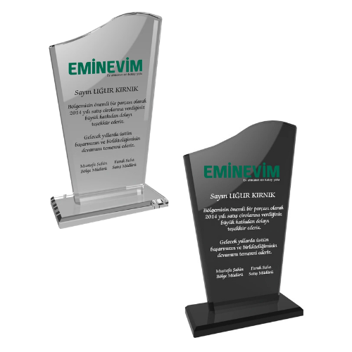 Adsız tasarım (62) Dalga Kesim Kristal Ödül | Özel Üretim Başarı Plaketi - Görsel 1