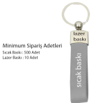 Metal Deri Askılı Anahtarlık - Görsel 2