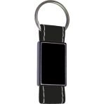 Geniş Siyah Panelli Deri Anahtarlık | Lazer Baskı - Görsel 5