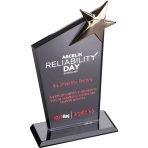 Asimetrik Kesim Kristal Ödüller | Yıldız Figürlü Tasarım - Görsel 2