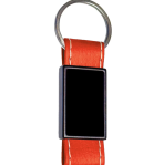 Geniş Siyah Panelli Deri Anahtarlık | Lazer Baskı - Görsel 2