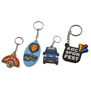 Özel Kesim Kauçuk Anahtarlık | 3D Tasarımlı ve Logoya Özel Formlu Promosyon