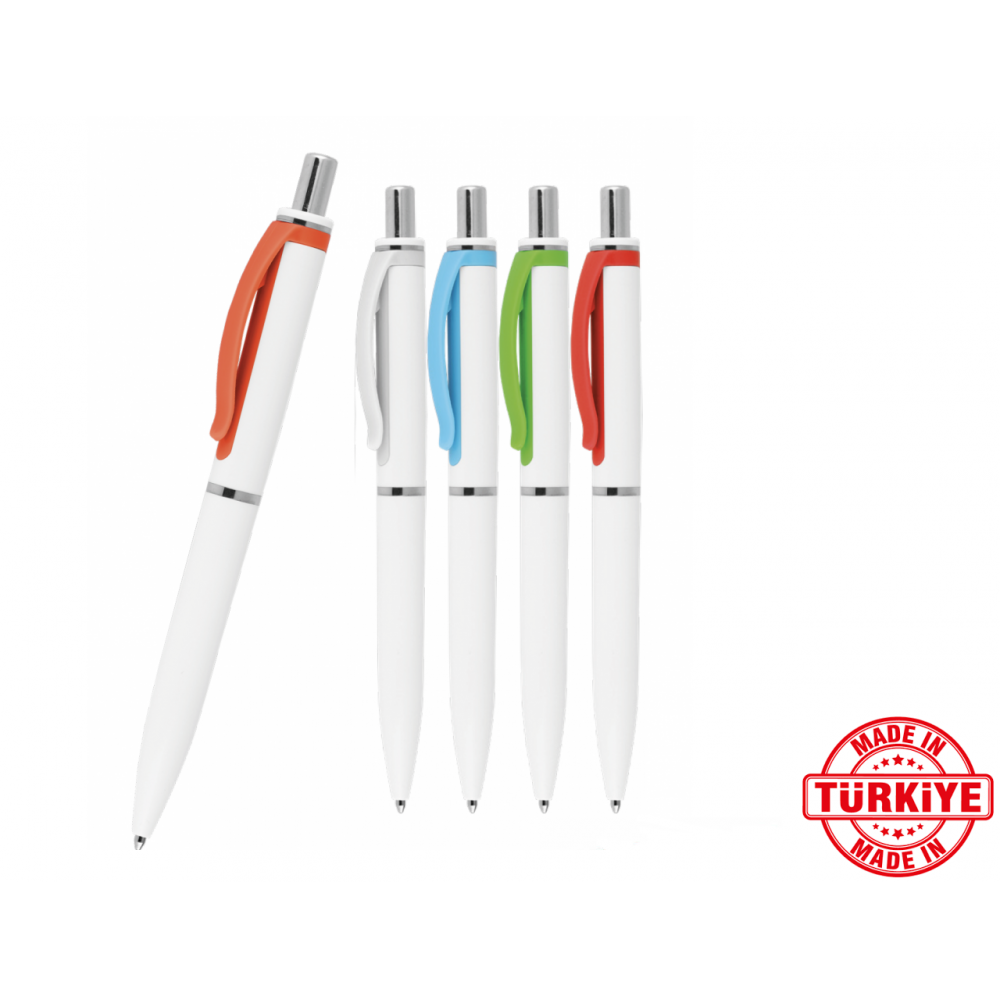 large_-802 Plastik Promosyon Kalem | UV & Tampon Baskılı Kurumsal Kalem - Görsel 1