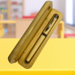 Doğal Bambu Ahşap Roller Kalem Seti | VIP Kurumsal Hediye ve Çevre Dostu Promosyon