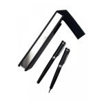 Lüks Deri Kapaklı İkili Kalem Seti | VIP Lazer Baskılı Kurumsal Hediye ve Promosyon