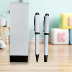 Lüks Deri Kapaklı Metal Kalem Seti | Kurumsal Hediye ve Lazer Baskılı VIP Promosyon