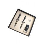 Bradley Lüks Dolma & Tükenmez Kalem Seti | Mürekkep Şişeli & Lazer Baskılı VIP Kurumsal Hediye