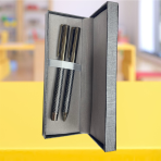 Karbon Fiber Dokulu İkili Kalem Seti | Lazer Baskılı Antrasit Detaylı VIP Kurumsal Hediye - Görsel 4