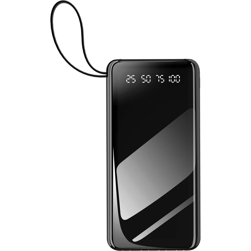 pwb-75_konsept Aynalı Dijital Göstergeli Powerbank | Entegre Taşıma Askılı - Görsel 1