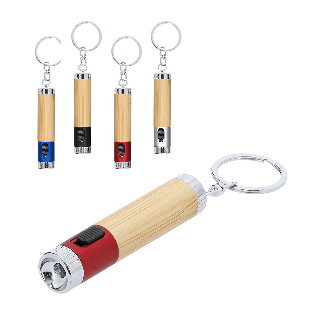 v_21751_anahtarlik-fener_tJABt LED Fenerli Bambu Anahtarlık | UV & Tampon Baskıya Uygun Promosyon Ürünü - Görsel 1