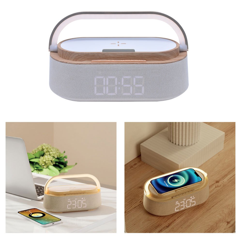 v_7321_5-i-1-arada-bluetooth-hoparlor-kablosuz-sarj-saat-telefon-standi-masa-lambasi_XBKJw 5'i 1 Arada Bluetooth Hoparlör | Hızlı Kablosuz Şarj, Bluetooth Hoparlör, Dijital Alarm Saati ve Dokunmatik LED Lamba - Görsel 1