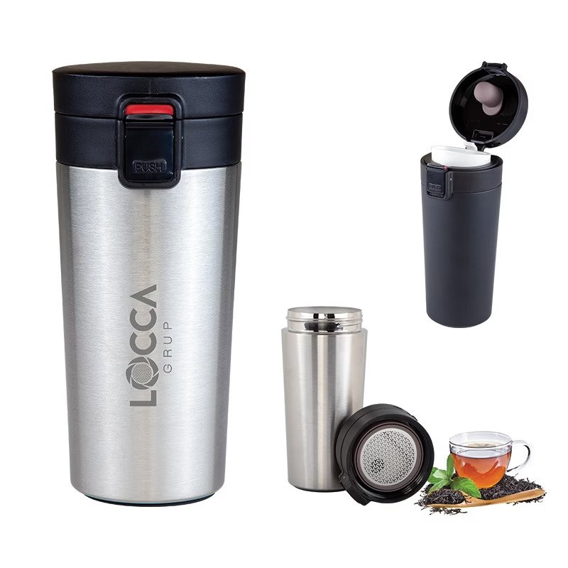 195ccum156wplwaby7meqpaee Filtreli Push Kapaklı Termos Matara 500 ml – Promosyon Vakumlu Matara - Görsel 1