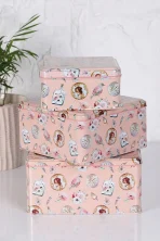 3'lü Set Vintage Portre ve Nostalji Temalı Metal Teneke Kutu | Dekoratif Saklama Seti