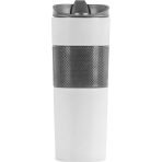 Mat Siyah Dokulu Flip Kapaklı Termos Bardak 450 ml – Promosyon Vakumlu Mug - Görsel 5