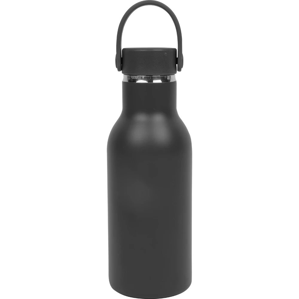 3750_siyah Kulplu Mat Siyah Termos Matara 500 ml – Promosyon Vakumlu Matara - Görsel 1