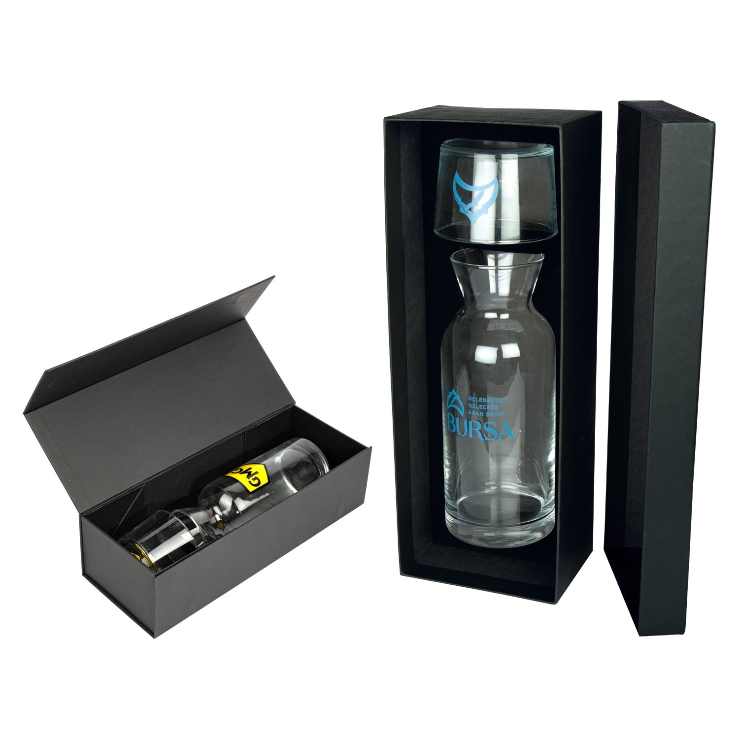 713919268ltb61skox0f VIP Kişiye Özel Cam Karaf ve Bardak Başucu Seti - Görsel 1