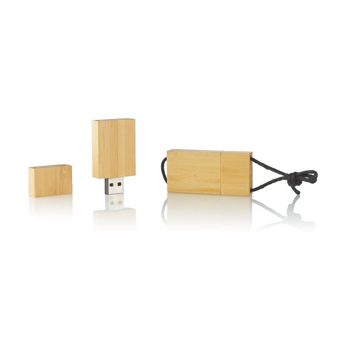 Ahsap-USB-Bellek-AP-223 Kordonlu Bambu Ahşap USB Bellek - Görsel 1