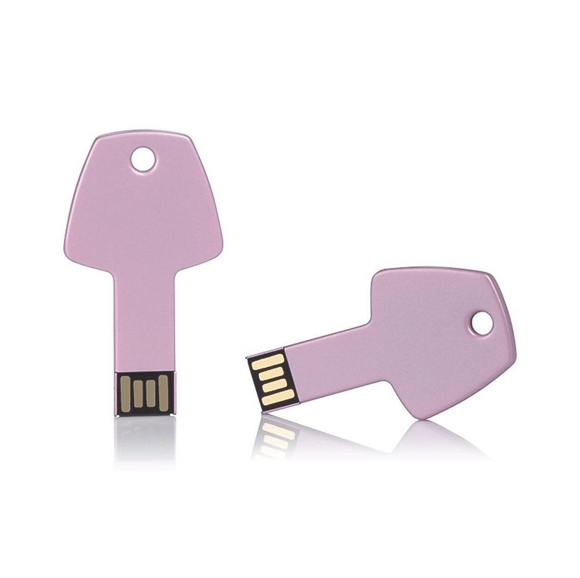 Anahtar-Usb-Bellek-AP-660 Üçgen Detaylı Metal Anahtar USB Bellek - Görsel 1