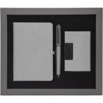 VIP Üçlü Kurumsal Hediye Seti | Termo Deri Defter, Metal İmza Kalemi ve Deri Kartvizitlik - Görsel 4