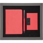 VIP Üçlü Kurumsal Hediye Seti | Termo Deri Defter, Metal İmza Kalemi ve Deri Kartvizitlik