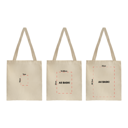 Çok Amaçlı Ham Bez Çanta | A4 ve A5 Baskı Seçenekli Promosyon Çantası