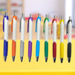 Metalik Detaylı Ergonomik Plastik Tükenmez Kalem - Görsel 2