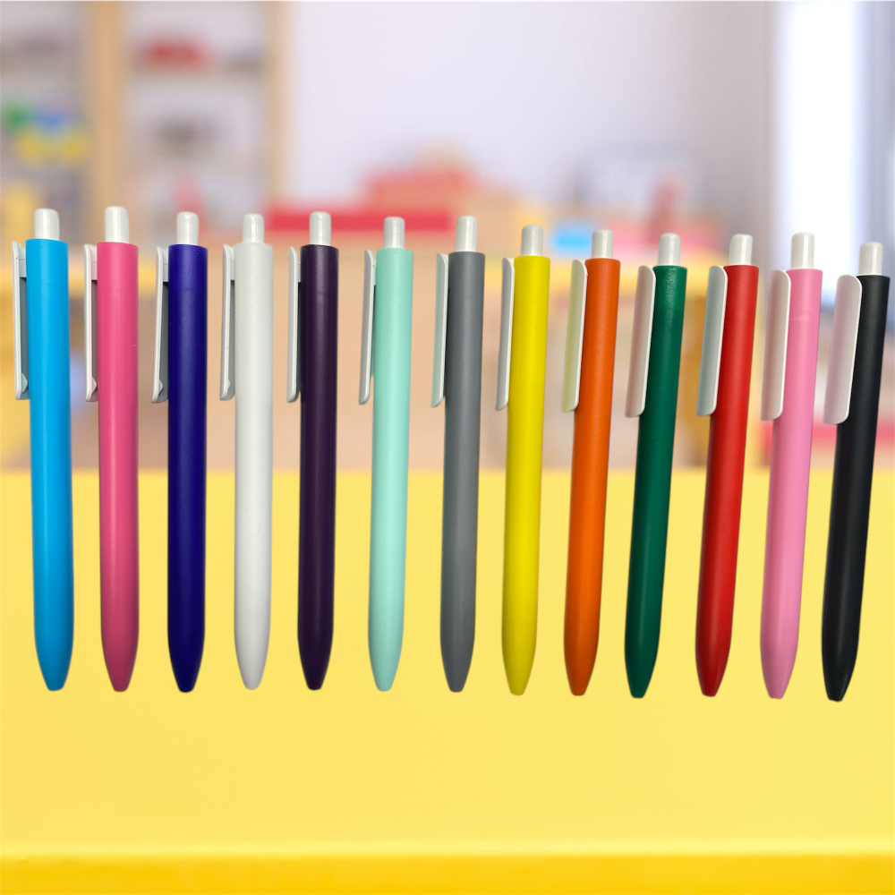 large_plastik-tukenmez-kalem-227 Renkli Promosyon Plastik Kalem | Kurumsal Logolu Tükenmez Kalem - Görsel 1