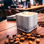 Dekoratif Mumlu Metal Teneke Kutu | Vintage Tasarımlı Aromatik Mum ve Saklama Kutusu