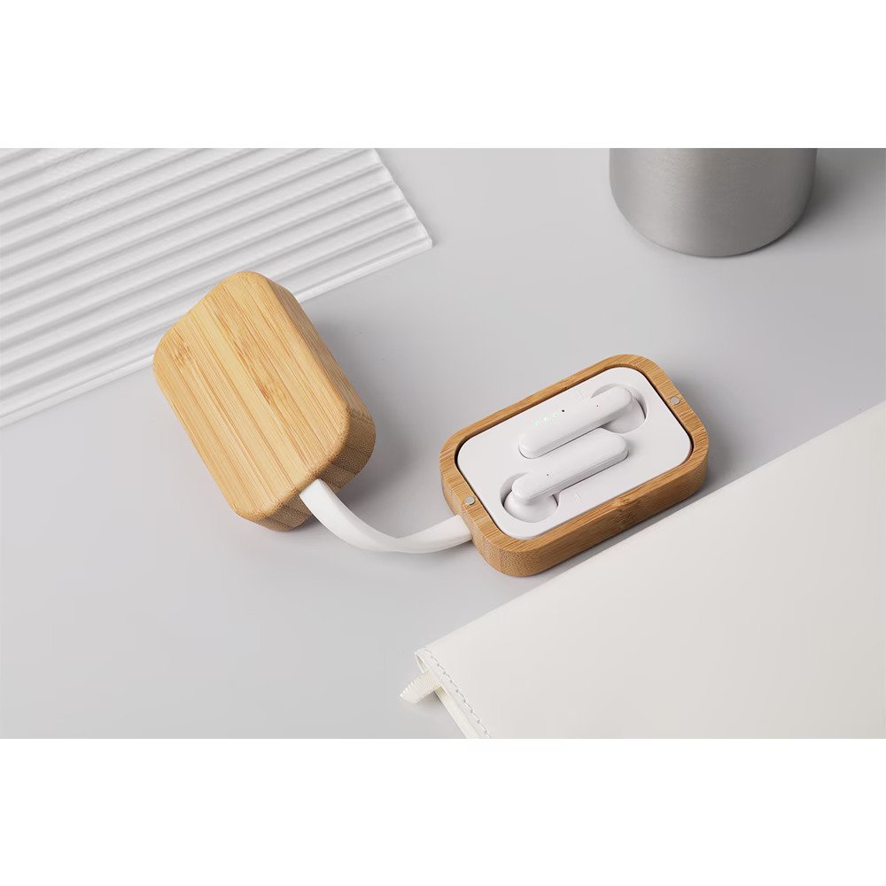 v_7551_bambu-bluetooth-5-0-kulaklik_yyIrk Bambu Kutulu Promosyon TWS Kulaklık – Logolu Opsiyonel Kablosuz Earbuds - Görsel 1
