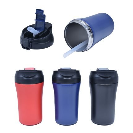 Pipetli Askılı Termos Bardak 450 ml – Promosyon Vakumlu Mug