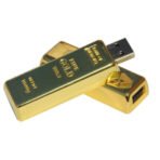 Altın Külçesi Tasarımlı Metal USB Bellek