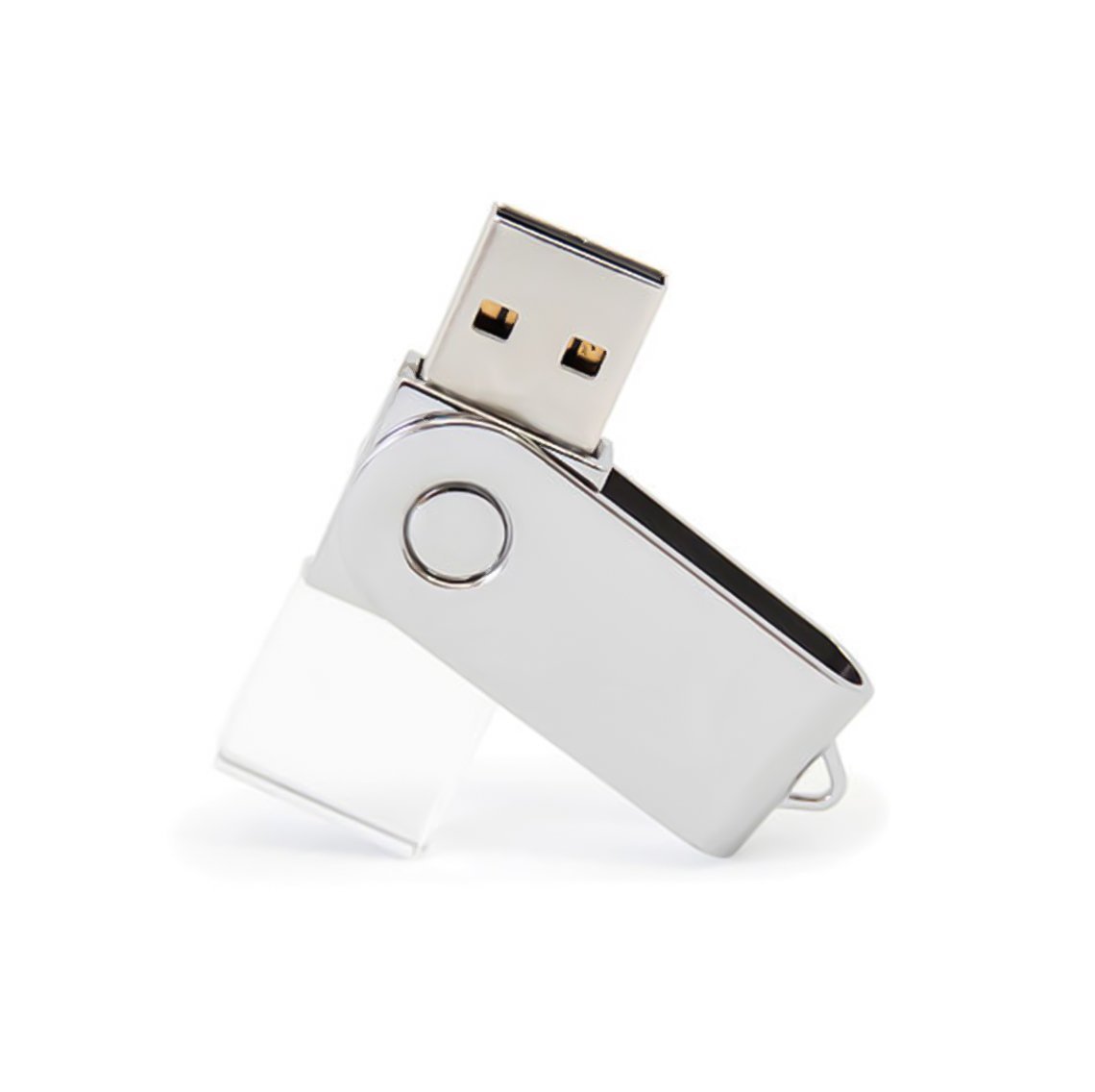 Metal-USB-Flash-Bellek-AP-914 Kristal Cam Gövdeli Metal USB Bellek - Görsel 1