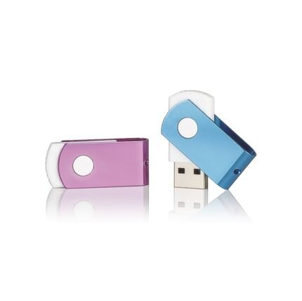 Döner Kapaklı Mini Metal USB Bellek