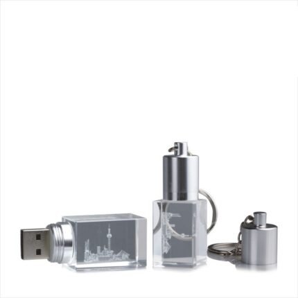 Vidalı Kapaklı Kristal USB Bellek
