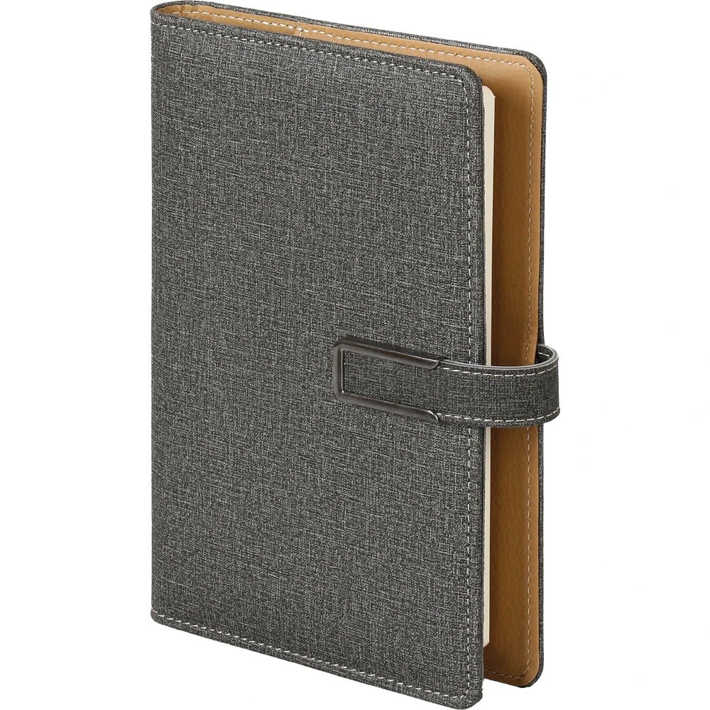 burgaz_fume Keten Dokulu Tarihsiz Defter - Görsel 1