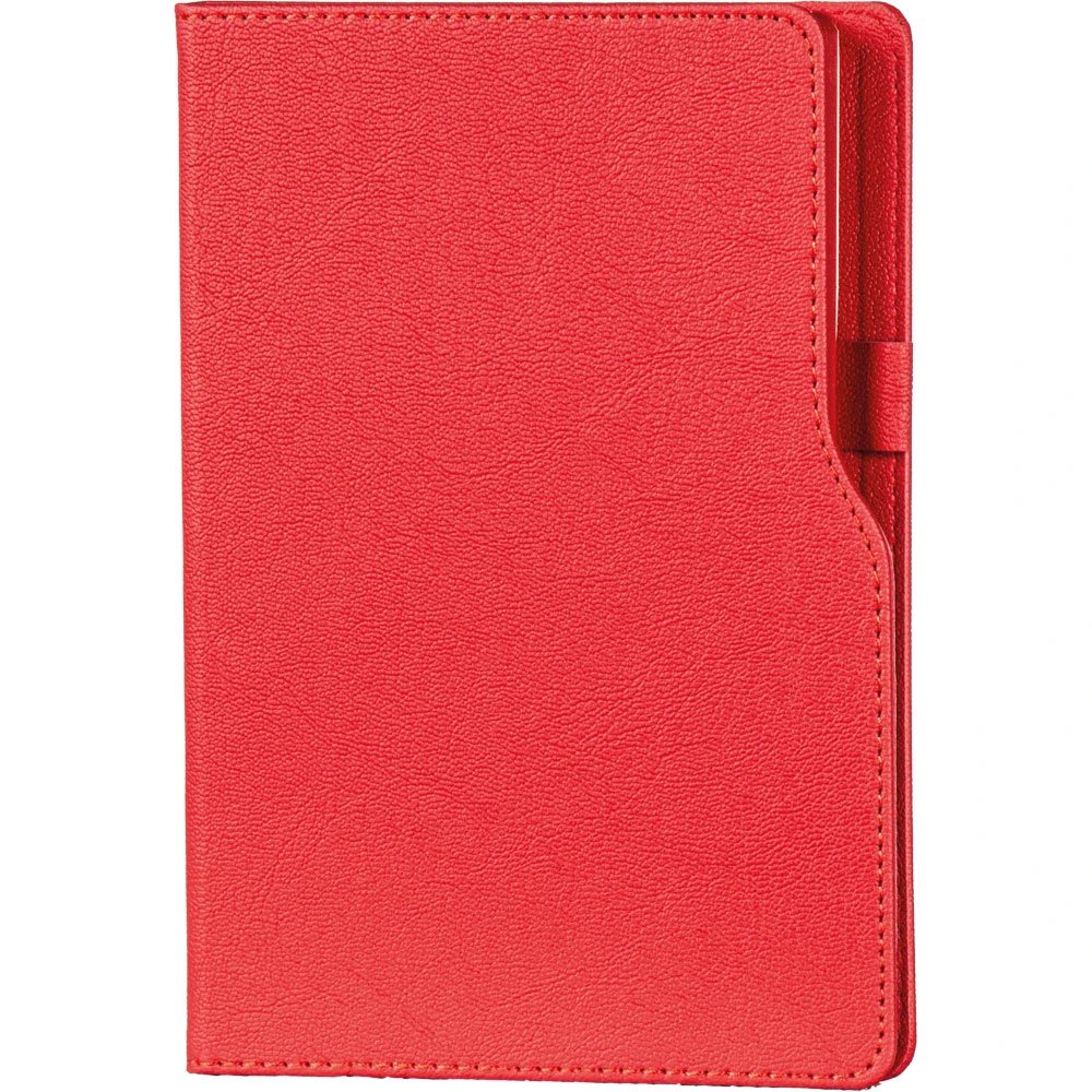 camlica_kirmizi Asimetrik Kapaklı Tarihsiz Defter - Görsel 1