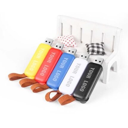 Deri Askılı Plastik USB Bellek